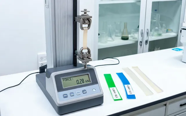 Elastomer testing bench